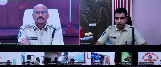 విశాఖపట్నం రేంజ్ ఐజీ శ్రీ గోపీనాథ్ జట్టి ఆధ్వర్యంలో పోలీసు ఉన్నతాధికారుల సమగ్ర సమీక్షా సమావేశం..