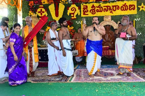 మైహోమ్ సిమెంట్ ఫ్యాక్టరీలో అంగరంగ వైభవంగా శ్రీ వేంకటేశ్వర స్వామి వారి కళ్యాణ మహోత్సవం