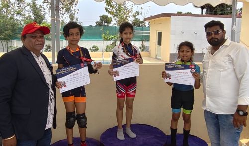 స్కేటింగ్ పోటీల్లో కైట్స్ విద్యా విహార్ విద్యార్థుల ఘనత: పతకాల పంట పండించిన చిన్నారులు