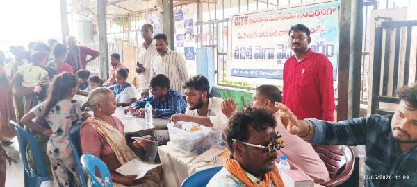  పూడిమడకలో ఉచిత మెడికల్ క్యాంప్, సిఐటియు అచ్యుతాపురం మండల కమిటీ..!