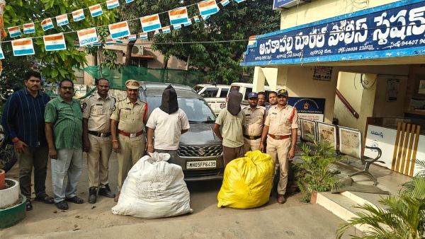 అనకాపల్లి రూరల్,భారీ గంజాయి పట్టివేత ఇద్దరు అరెస్టు ..!