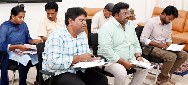 జలధార-జలహారతి కార్యక్రమంపై అధికారులతో జిల్లా కలెక్టరు కె.వెట్రిసెల్వి సమీక్ష